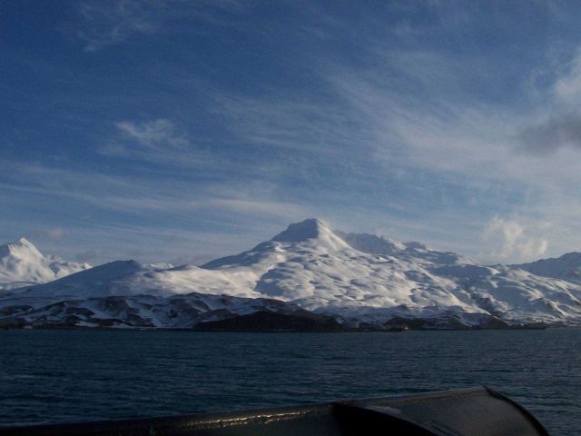 Snow-clad mountains of Kodiak Island Picture