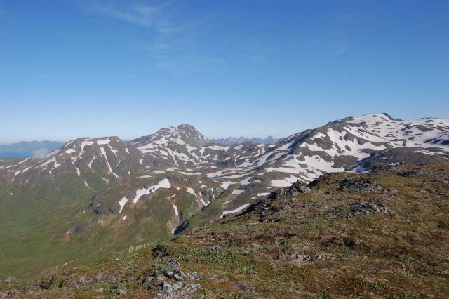 Scenes on a hike to Pyramid Mountain. Picture
