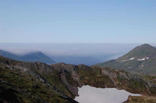 Scenes on a hike to Pyramid Mountain. Picture