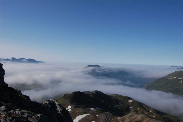 Scenes on a hike to Pyramid Mountain. Picture