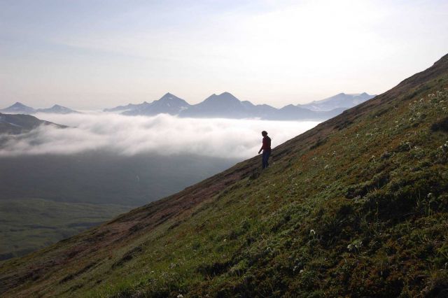 Scenes on a hike to Pyramid Mountain. Picture