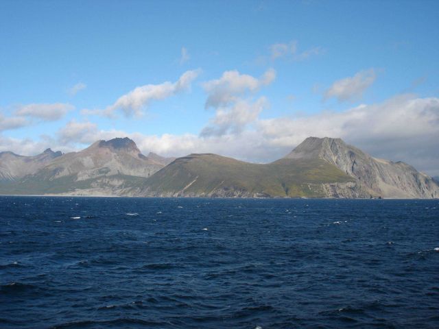 The Alaska Peninsula on the north side of Shelikof Strait. Picture