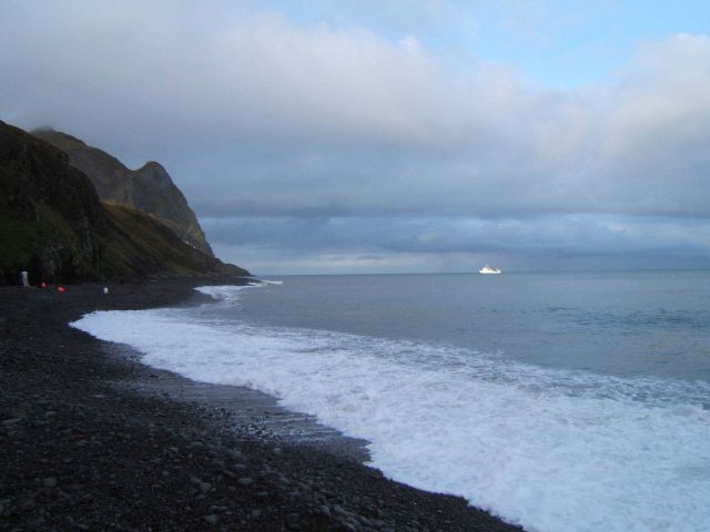 The NOAA Ship MILLER FREEMAN seen offshore from St Picture