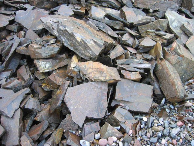 A scree slope of angular blocks of rock Picture