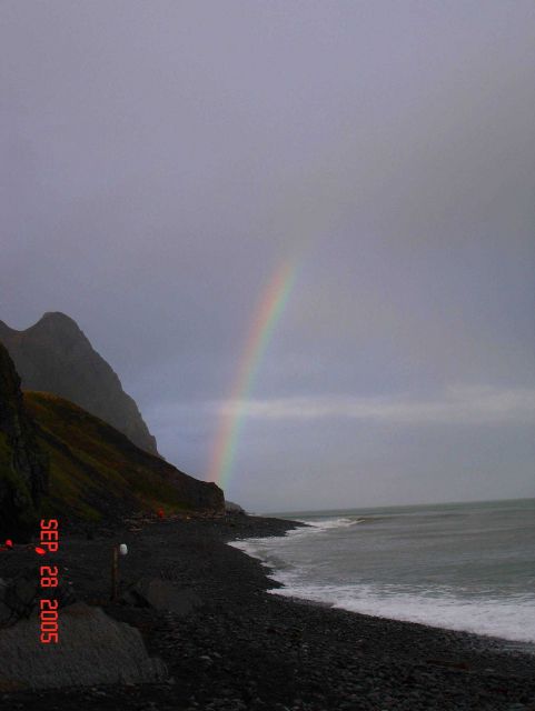 A rainbow over the east end of St Picture