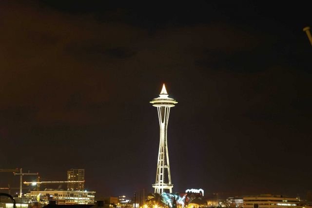 The Space Needle at night. Picture