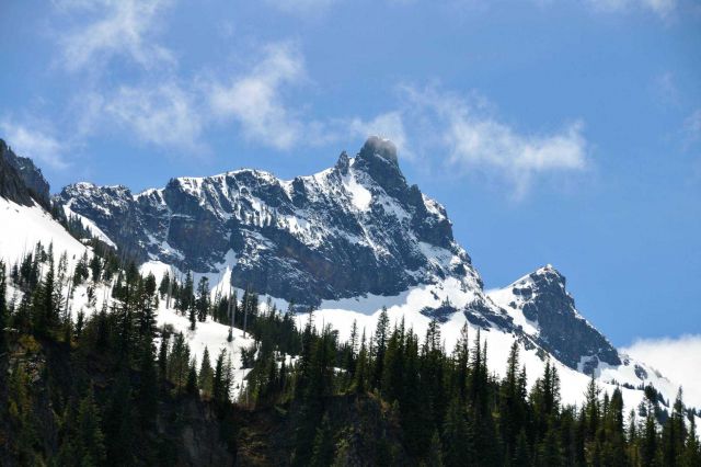 Mountain peaks in the Olympic Range. Picture