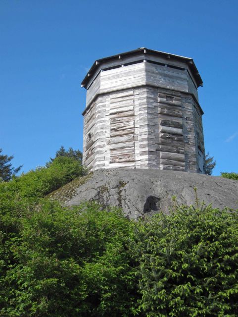 Replica of the Russian blockhouse at Sitka that was originally located inside a Russian stockade Picture