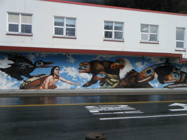 Street mural in Juneau. Picture