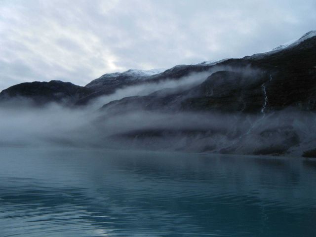 A misty fjord in Glacier Bay. Picture