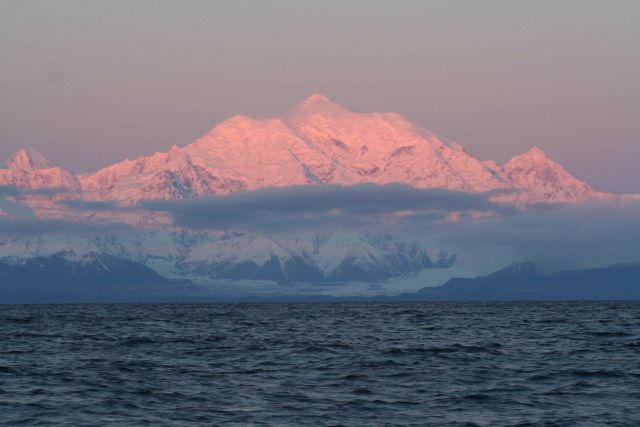 Mount Fairweather seen from the Gulf of Alaska. Picture