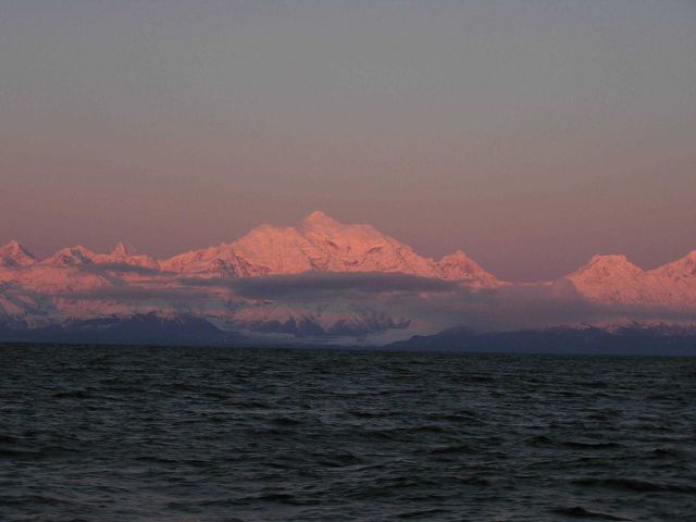 Mount Fairweather seen from the Gulf of Alaska. Picture