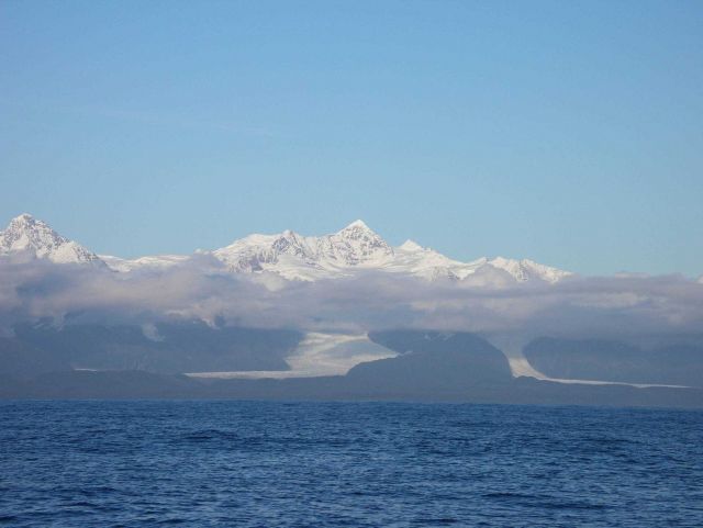Mount Fairweather seen from the Gulf of Alaska. Picture