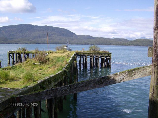 An old dilapidated pier at Cordova. Picture