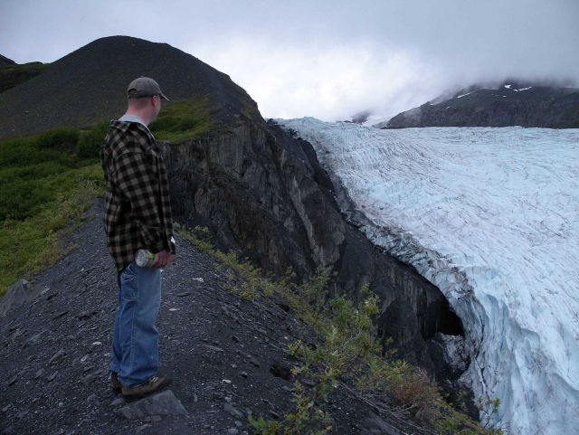 A view of Worthington Glacier. Picture