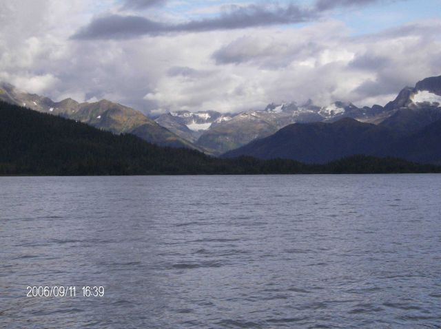 Maginificent mountain scenery at Port Gravina. Picture