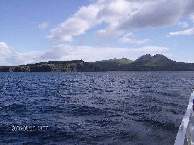 High peaks of a Shumagin Island. Picture