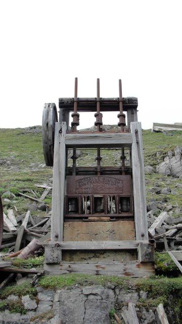 An old stamp mill, a reminder of the source of the name of this area - Tin City. Picture