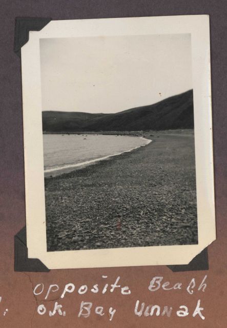 A cobble beach on Umnak Island. Picture