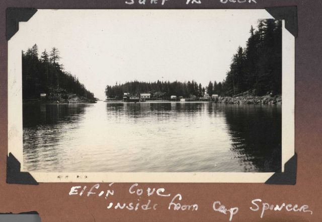 The settlement at Elfin Cove, just inside Cape Spencer. Picture
