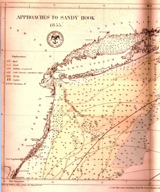 Bottom characteristic map of the approaches to New York Harbor by 