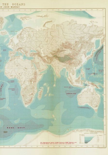 Sir John Murray's world map of 1899, Indian Ocean Picture