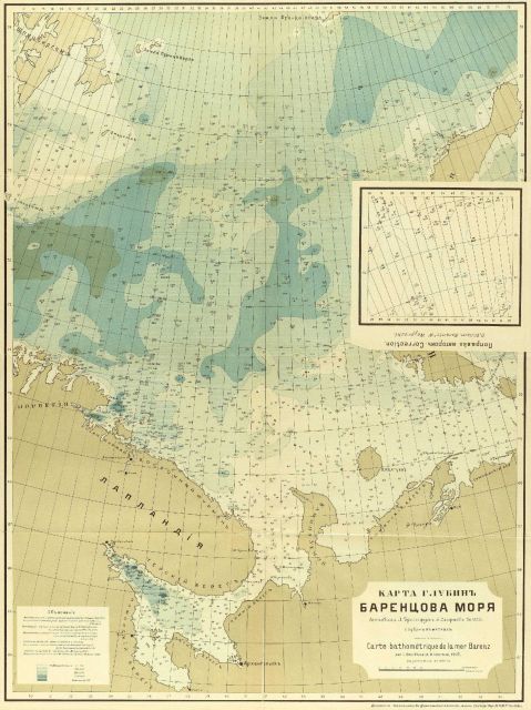 A Russian map of the Barents Sea by L Picture