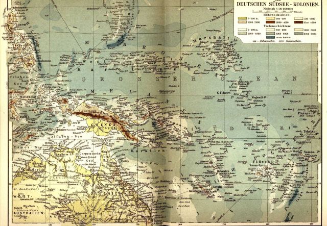 A map of Germany's western Pacific colonies as of 1910 Picture