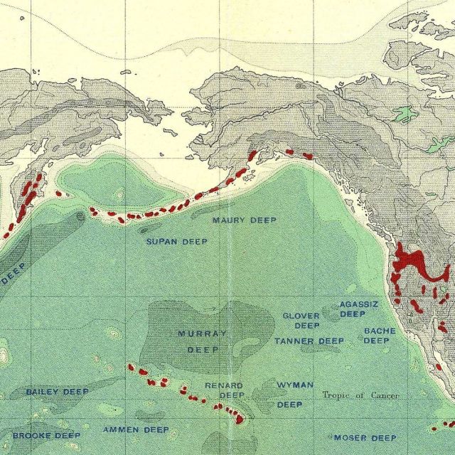 The last of the Murray-Supan controversy over nomenclature as shown on this 1914 map titled Oro-Bathygraphical Chart of the World Picture
