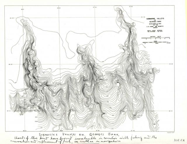 These canyons were discovered by the United States Coast and Geodetic Survey on the continental slope south of Georges Bank Picture