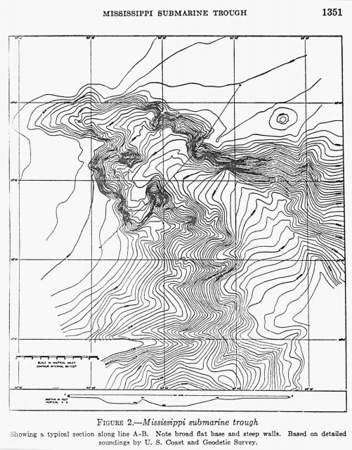 Mississippi Canyon discovered by Coast and Geodetic Survey, described and interpreted by Francis Shepard Picture