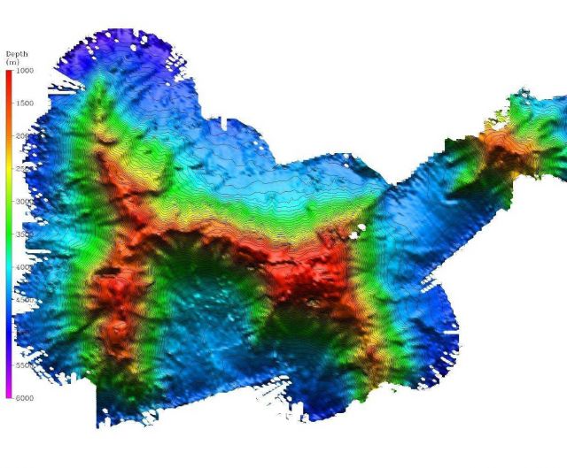 3-D view of Lyman Seamount Picture