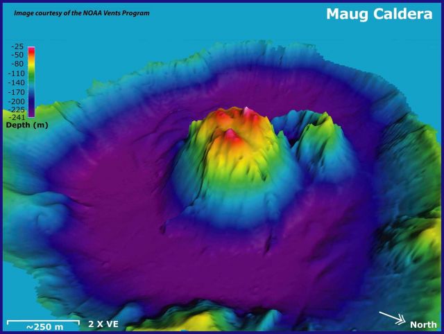Maug Caldera with a resurgent dome Picture