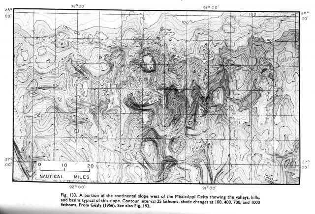 Map of Gulf of Mexico by Gealy 1956 Picture