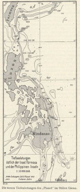 Map of the then recently discovered 