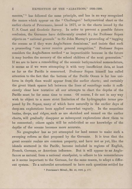 Discussion on naming of oceanic features by Alexander Agassiz Picture