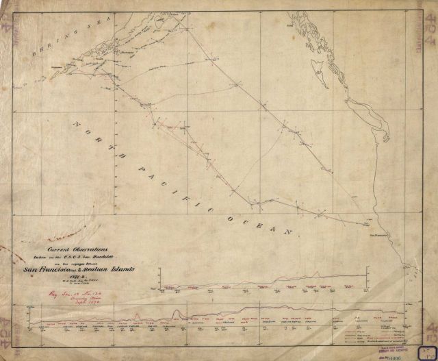 Unpublished smooth sheet of Current Observations taken o the U.S.C.S Picture