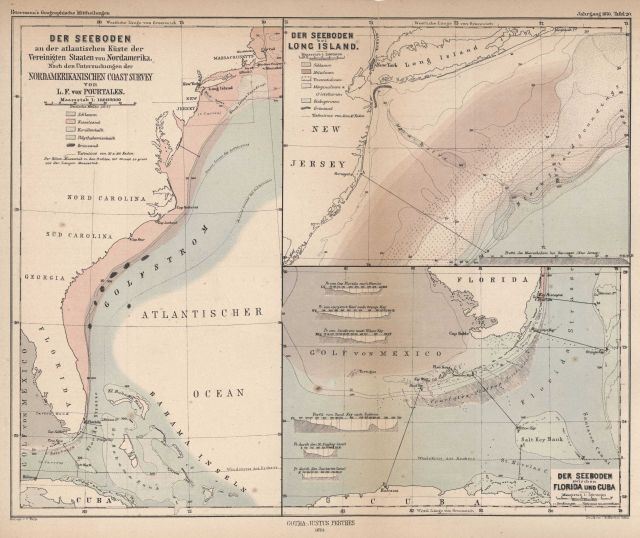 The configuration of the seafloor off the east coast of the United States as determined by the United States Coast Survey Picture