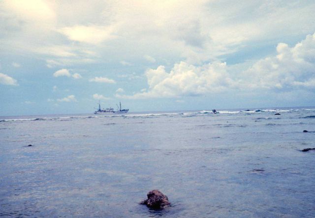 TOWNSEND CROMWELL as seen over the fringing reef. Picture