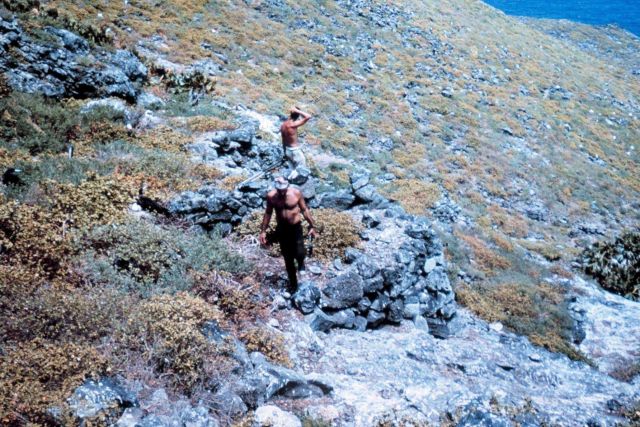 Remains of prehistoric house site Picture