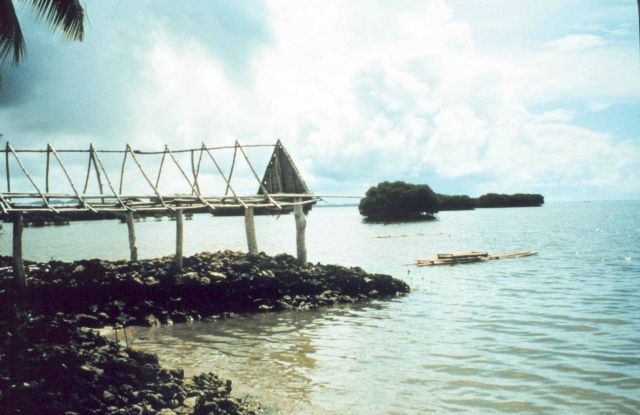 Yap shoreline with man-made structure Picture