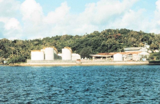 The fuel depot at Colonia - the capital city of Yap Picture
