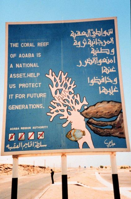 The value of coral reefs is understood in Aqaba, Jordan. Picture