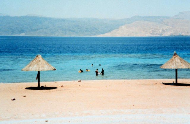 The international tourist beach at Aqaba, Jordan Picture