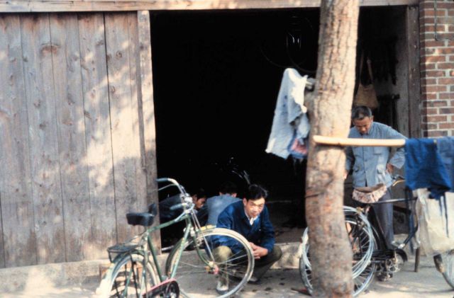 Bicycles were a primary mode of transportation Picture