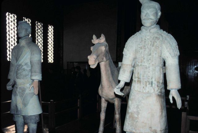Qin soldier, at Xian. Picture
