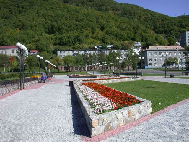 A park scene in Vladivostok. Picture