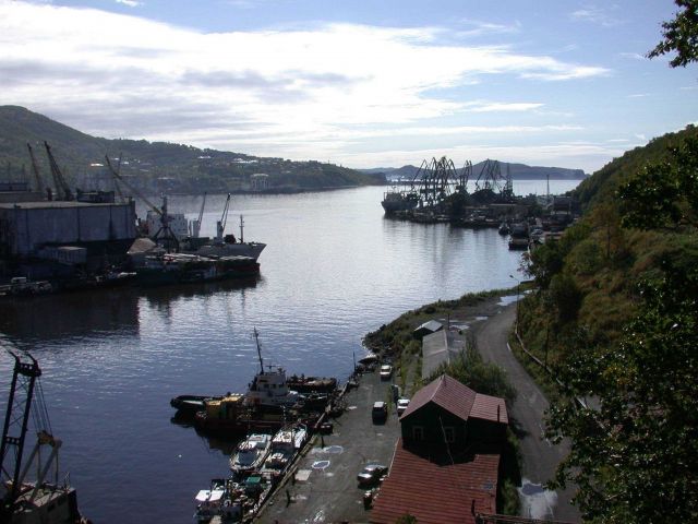 A harbor scene at Vladivostok. Picture