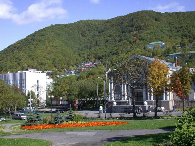 A park scene in Vladivostok. Picture