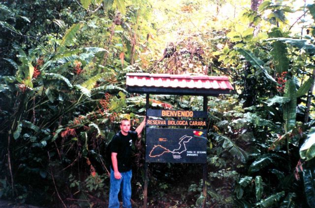 Deck hand Mike Theberge at the Carara Biological Reserve. Picture
